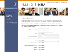 Tablet Screenshot of illinoismba.photobooks.com